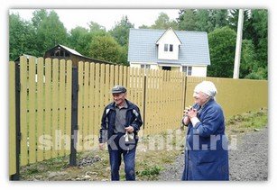 Фото забора штакетник RAL 1014 бежевый в Ижевске